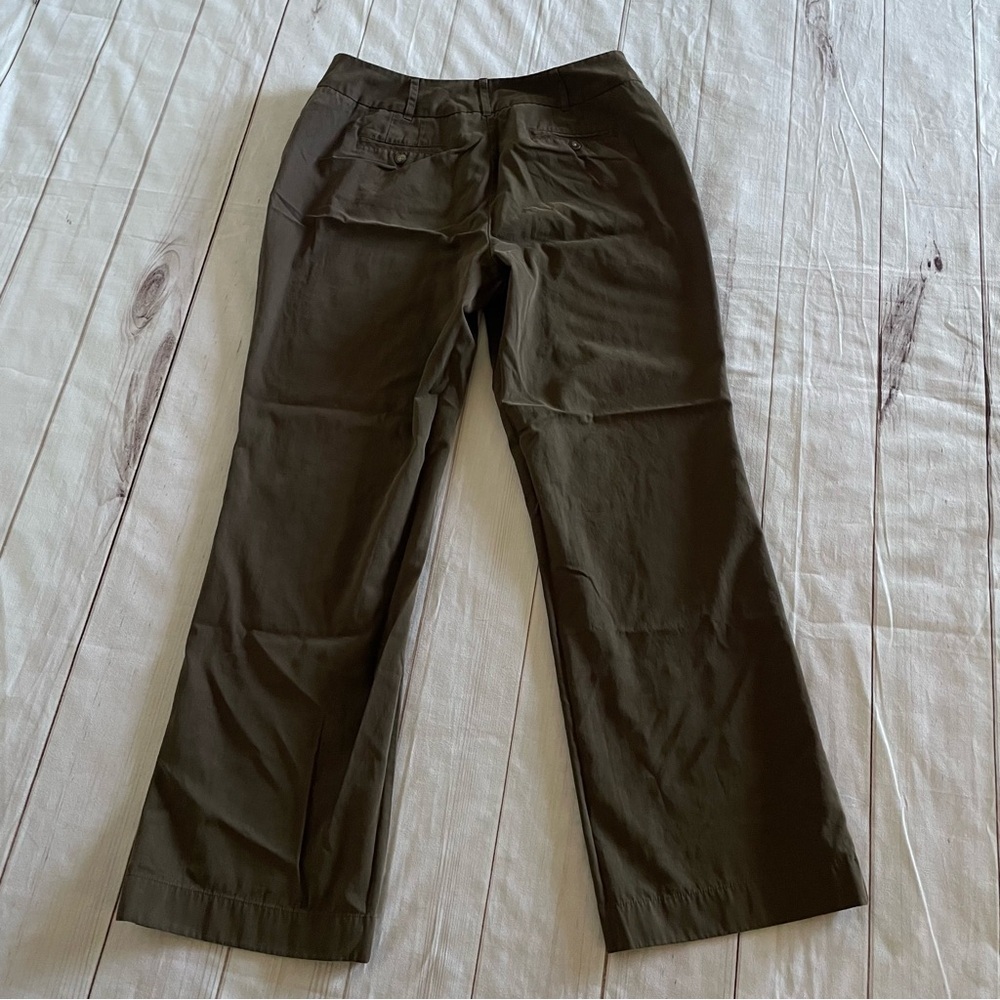 J. Jill Genuine Fit Below Waist Pants Trousers Womens 12 Brown Straight Wide Leg - Picture 7 of 14